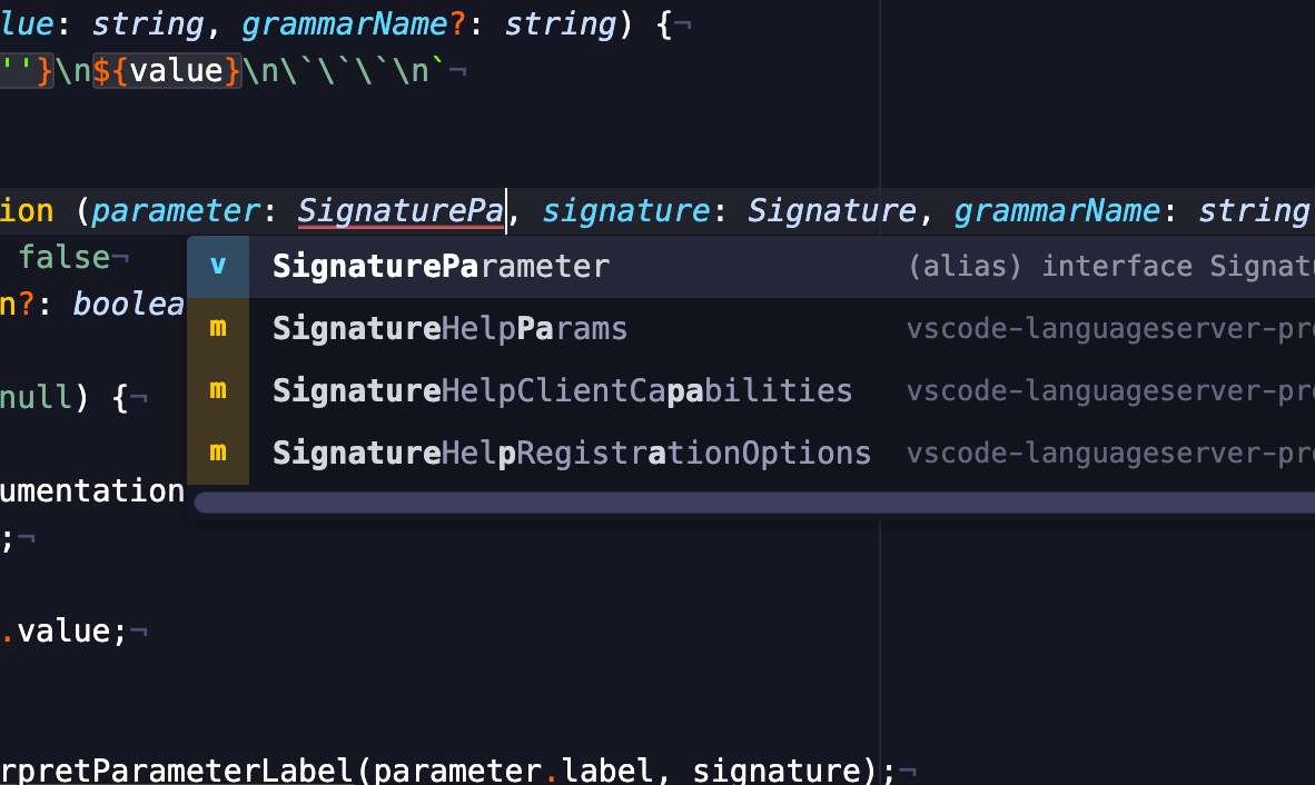 autocompletion via pulsar-ide-typescript