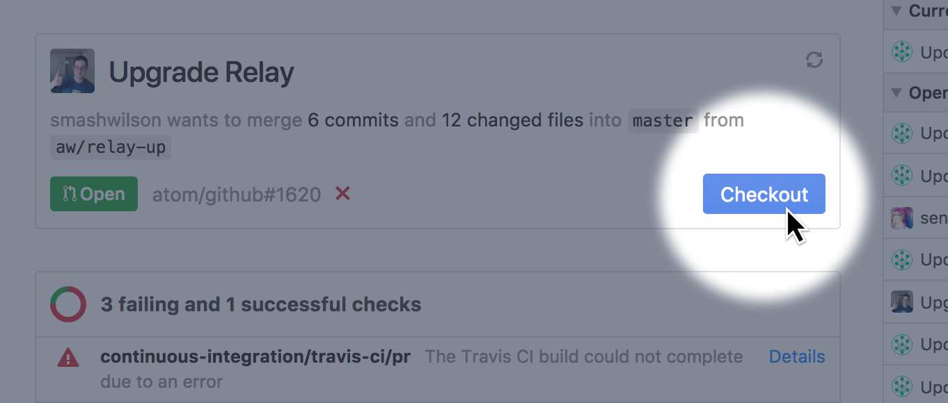 Checkout a pull request Checkout a pull request