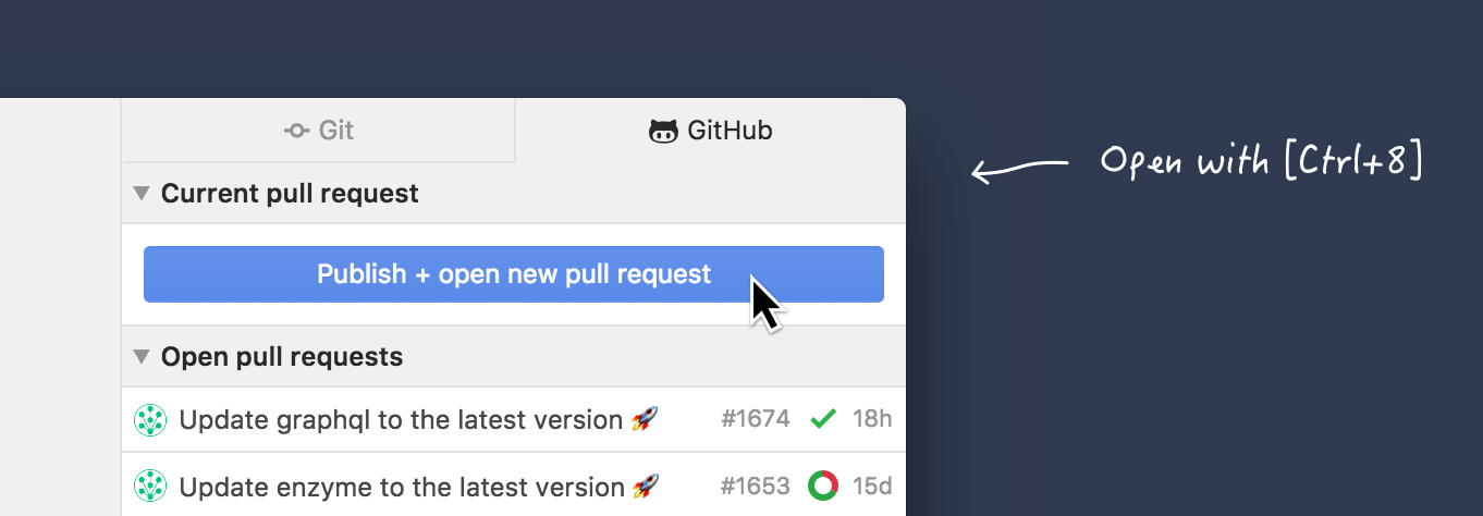 Create a pull request Create a pull request