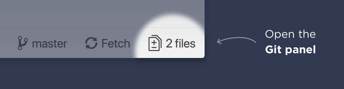 Open Git panel Open Git panel