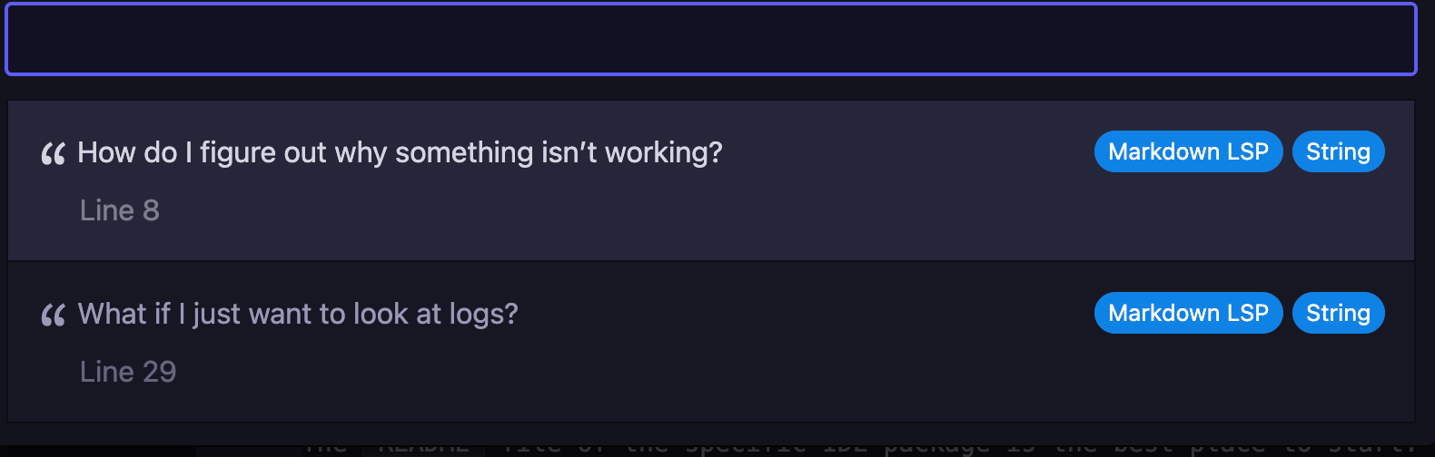 provider names in symbols-view